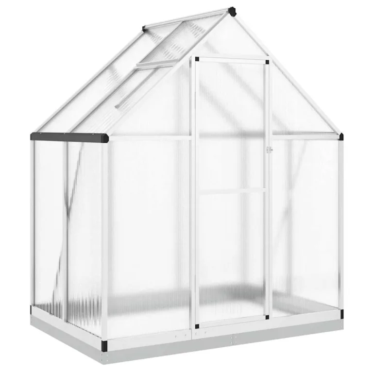 Gewächshaus Alu 169x114x202 cm – witterungsbeständig, mit verzinktem Stahl-Fundamentrahmen und 5-Fach verstellbarem Lüftungsfenster, für Gartenanfänger – Bild 10