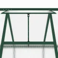 Gewächshaus mit Fundamentrahmen Grün 169x169x195 cm Aluminium Polycarbonat 4 mm UV beständig, Treibhaus für Tomatenhaus Frühbeet Anzucht Überwinterung Frostschutz Garten Balkon Terrasse - Thumbnail 6