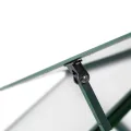 Gewächshaus mit Fundamentrahmen Grün 169x169x195 cm Aluminium Polycarbonat 4 mm UV beständig, Treibhaus für Tomatenhaus Frühbeet Anzucht Überwinterung Frostschutz Garten Balkon Terrasse - Thumbnail 7