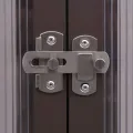 Mangloder Gewächshaus Aluminium Braun 240 x 211 x 232 cm mit Polycarbonat Platten, UV-beständig, wärmeisolierend, für Tomatenhaus, Pflanzenhaus, Anzucht, Überwinterung und Garten - Thumbnail 2